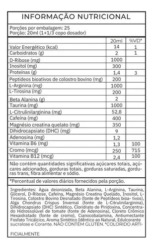 PRÉ-TREINO LÍQUIDO PSICHO KILLER FRUIT PUNCH 500ml - DEMONS LAB