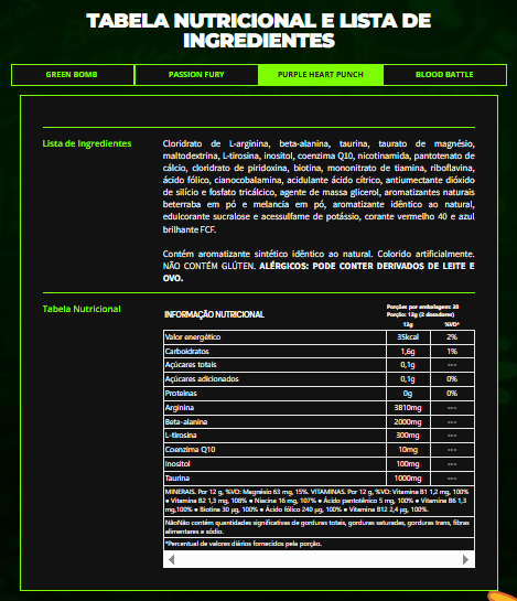 WARZONE NIGHT BATTLE - PRÉ-TREINO LIVRE DE ESTIMULANTES - 360g - UNDER LABZ