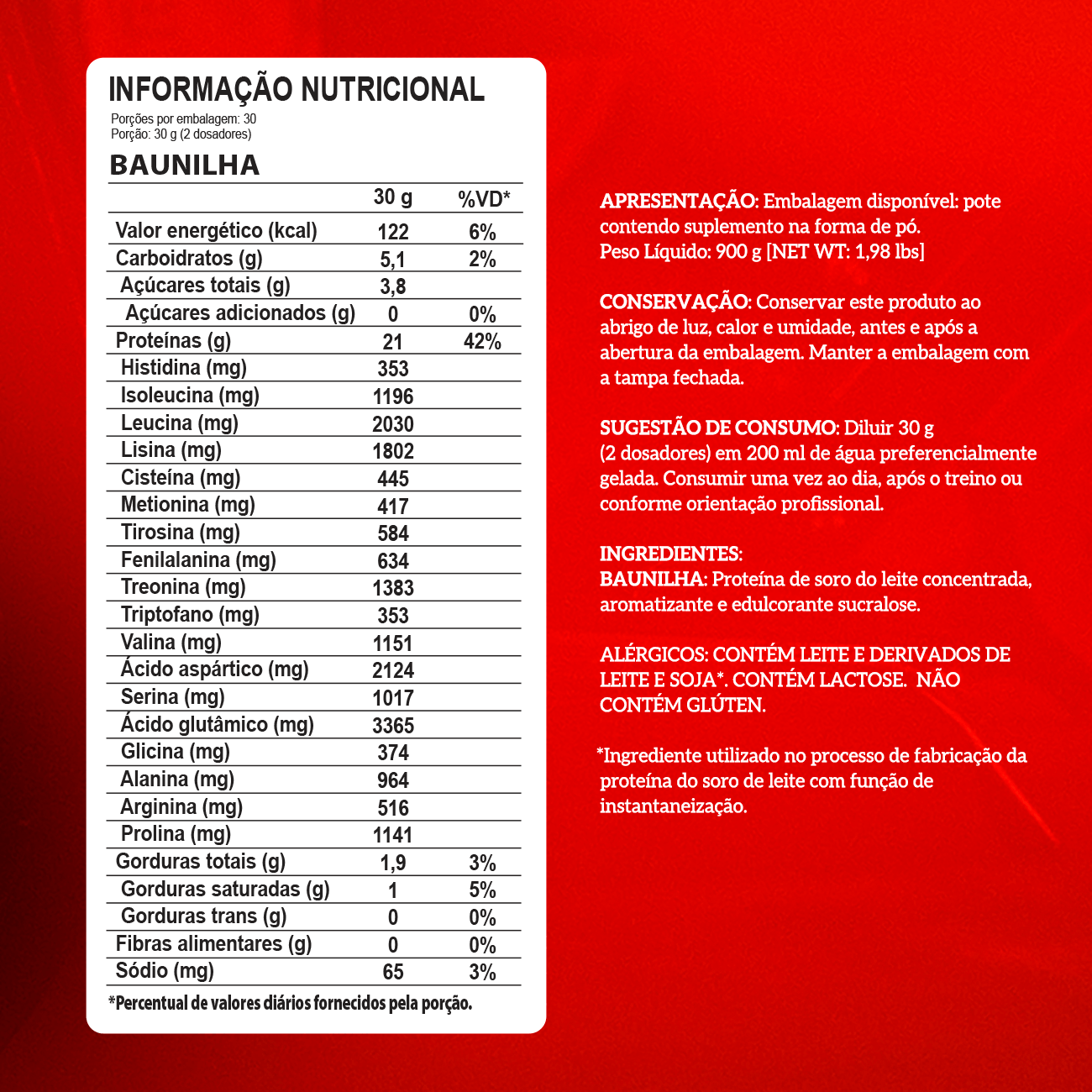 WHEY 100% - PROTEIN CONCENTRADO - 900g - POTE - INTEGRAL MÉDICA