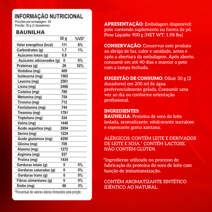 WHEY PROTEIN ISOLADO - 900g - POTE - INTEGRAL MÉDICA