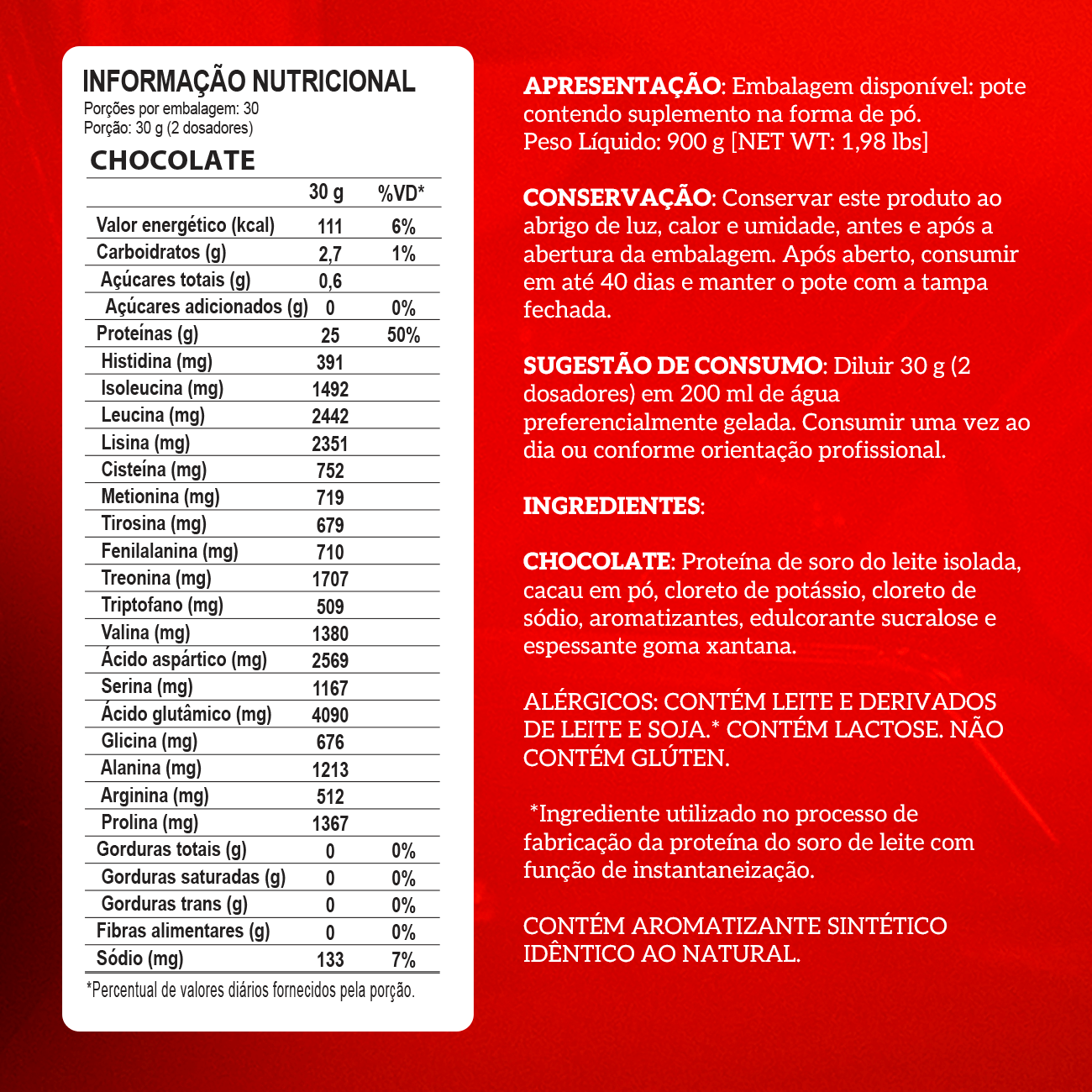 WHEY PROTEIN ISOLADO - 900g - POTE - INTEGRAL MÉDICA