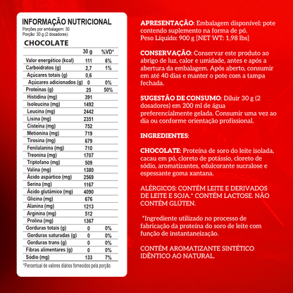 WHEY PROTEIN ISOLADO - 900g - POTE - INTEGRAL MÉDICA