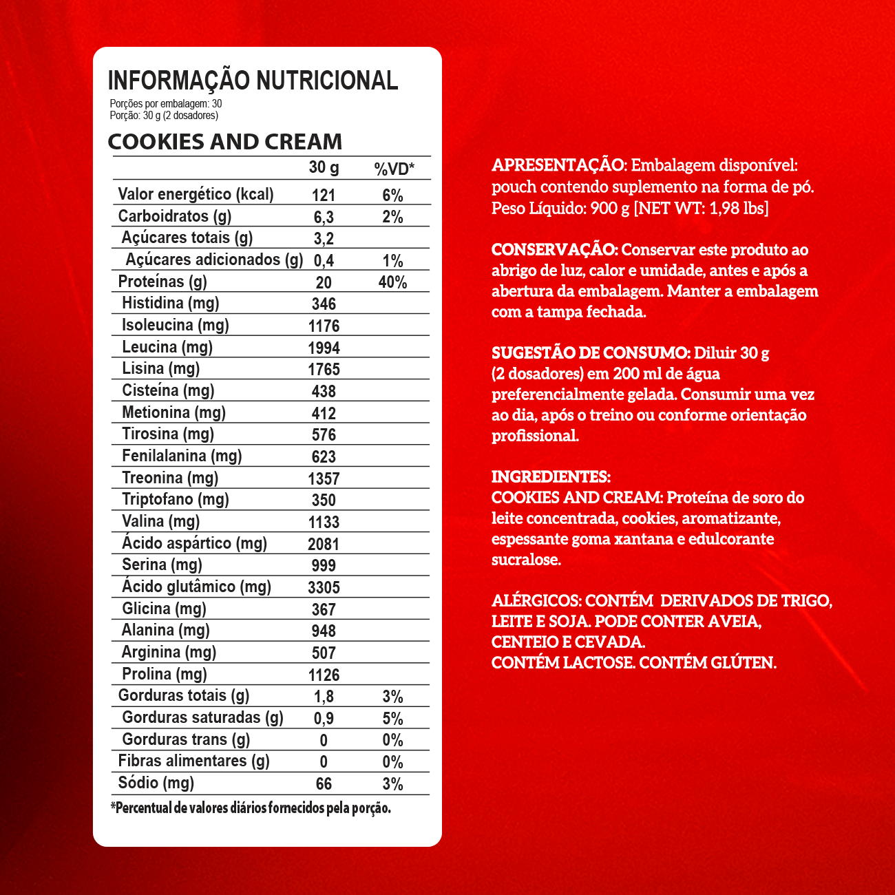 WHEY 100% - PROTEIN CONCENTRADO - 900g - REFIL - INTEGRAL MÉDICA