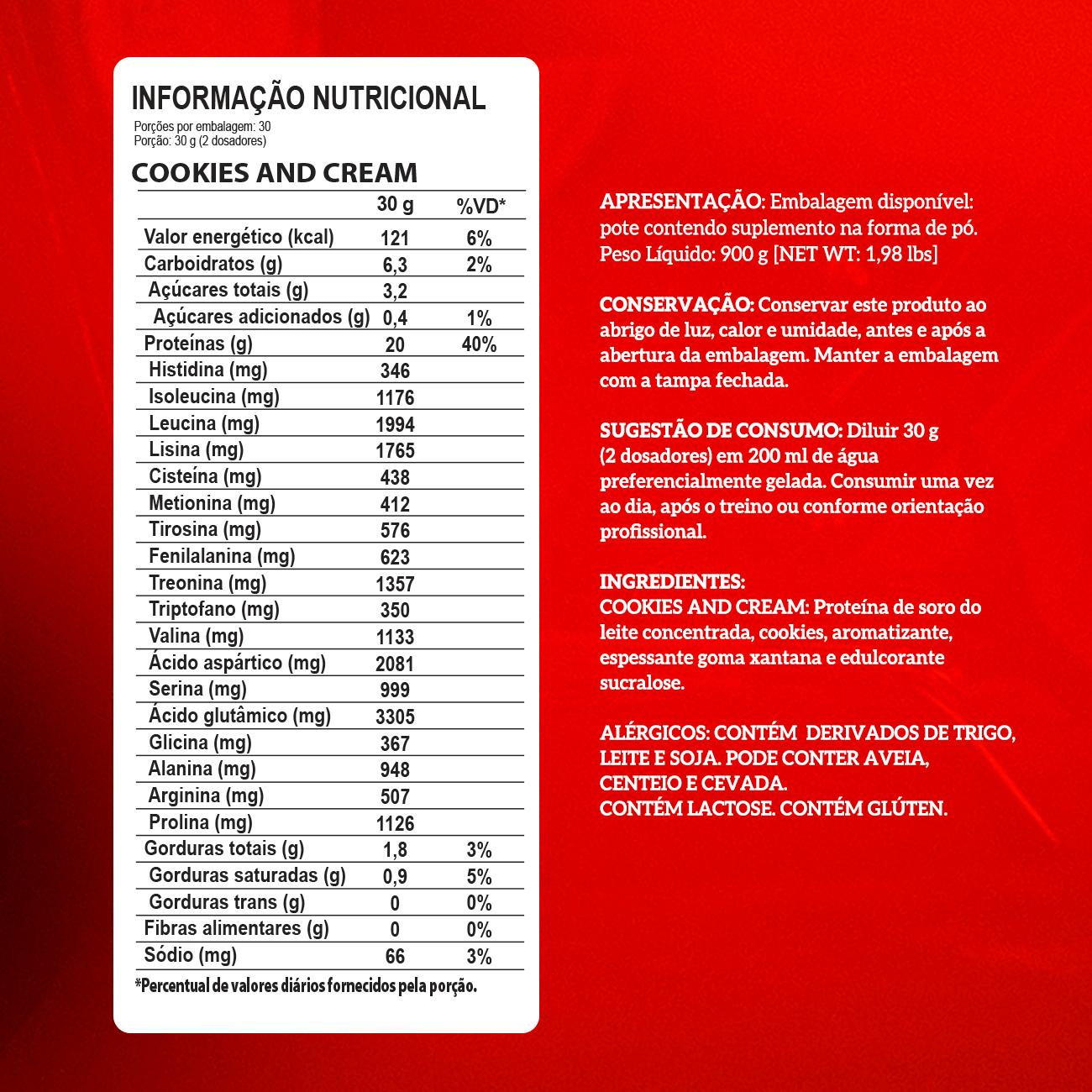 WHEY 100% - PROTEIN CONCENTRADO - 900g - POTE - INTEGRAL MÉDICA