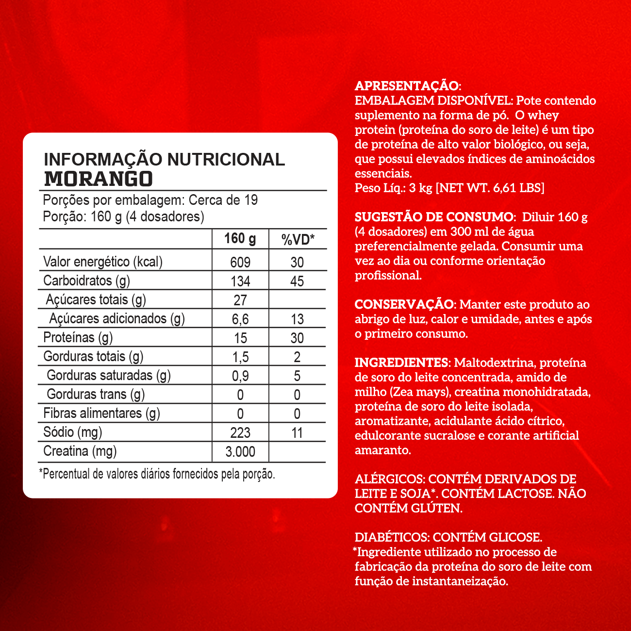 CREAMASS HYPERCALORIC COM CREATINA - 3Kg - REFIL - INTEGRAL MÉDICA
