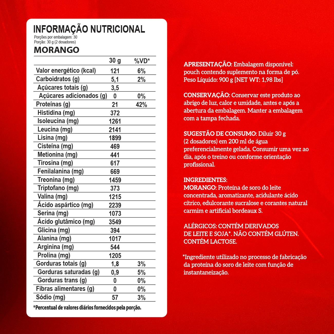 WHEY 100% - PROTEIN CONCENTRADO - 900g - REFIL - INTEGRAL MÉDICA