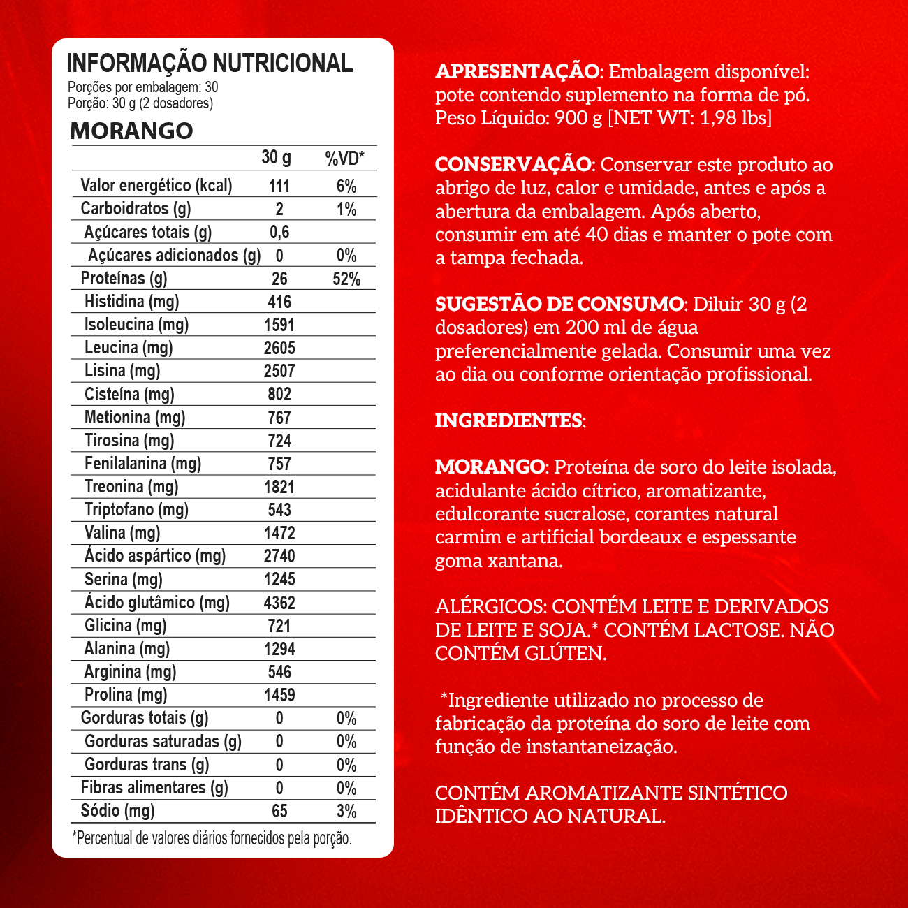 WHEY PROTEIN ISOLADO - 900g - POTE - INTEGRAL MÉDICA