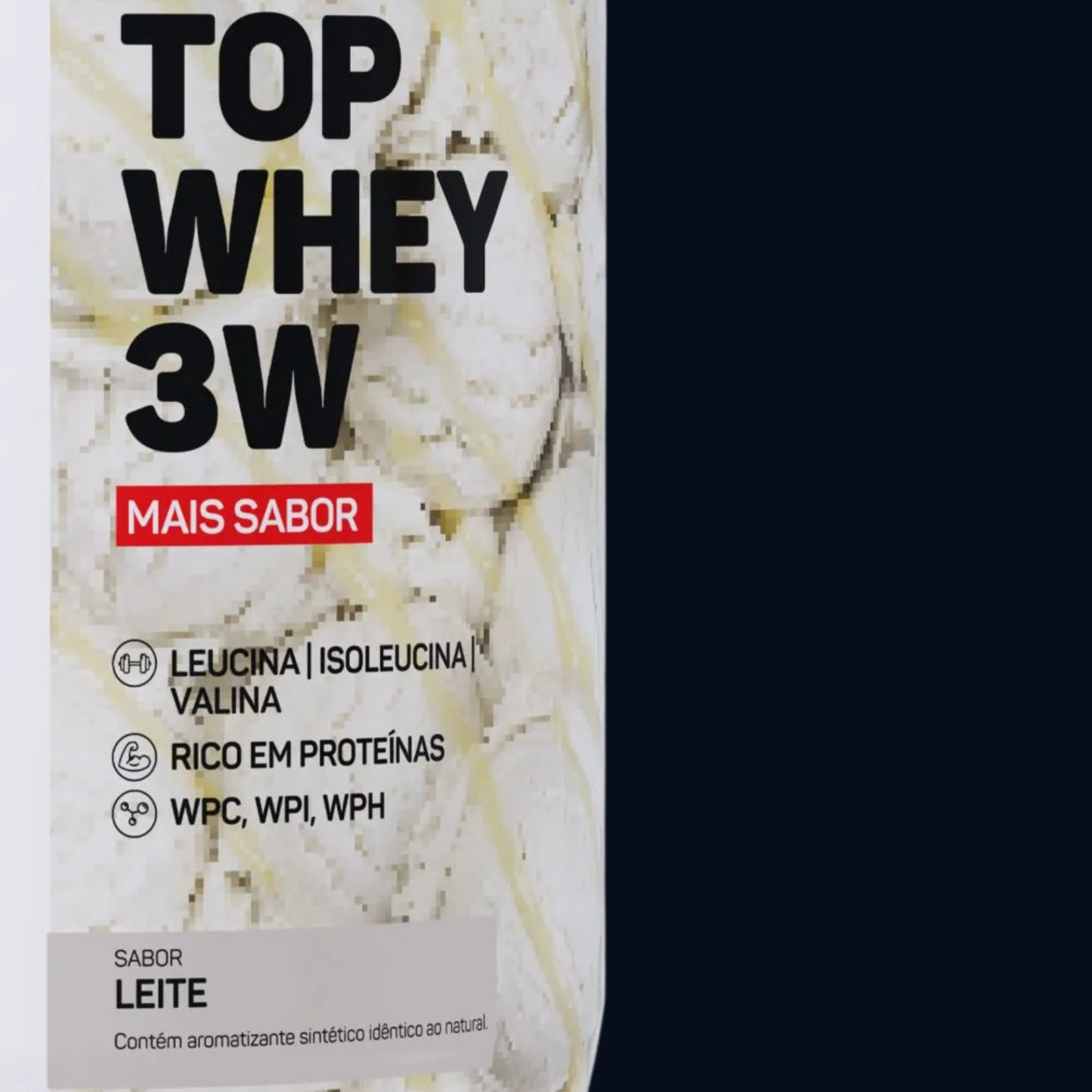 TOP WHEY 3W + SABOR - POTE - 900g - MAX TITANIUM