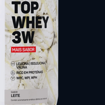 TOP WHEY 3W + SABOR - POTE - 900g - MAX TITANIUM