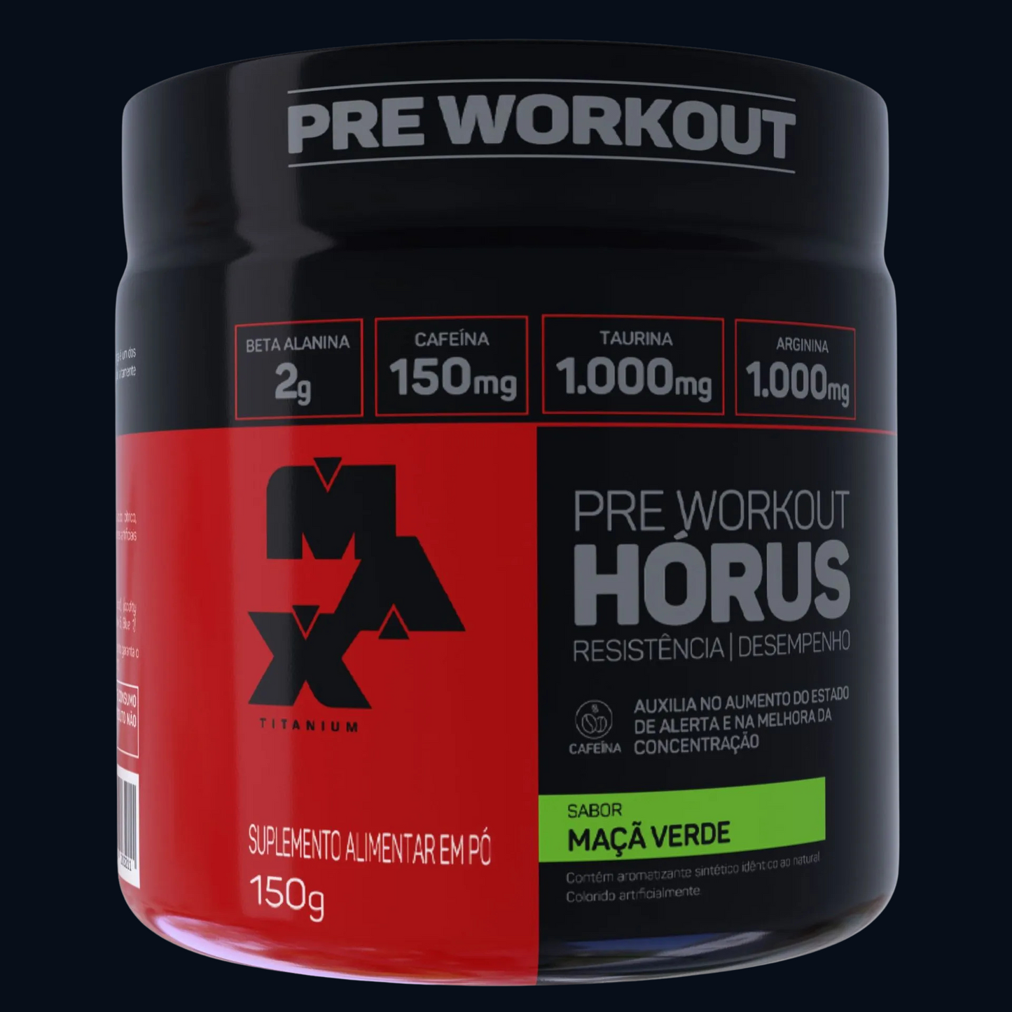 PRÉ-TREINO HÓRUS 150g - MAX TITANIUM