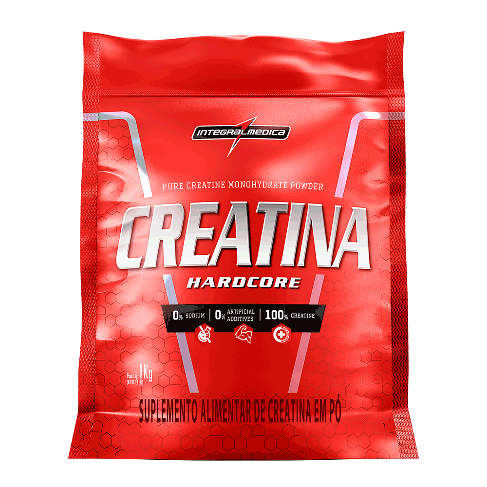 CREATINA 100% Pura - REFIL 1kg - INTEGRAL MÉDICA