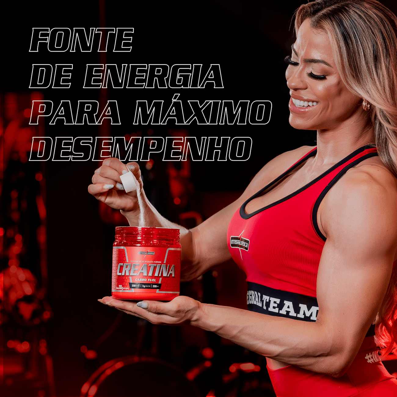 CREATINA CARBO FUEL - 300g - INTEGRAL MÉDICA