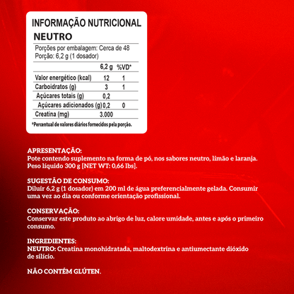 CREATINA CARBO FUEL - 300g - INTEGRAL MÉDICA
