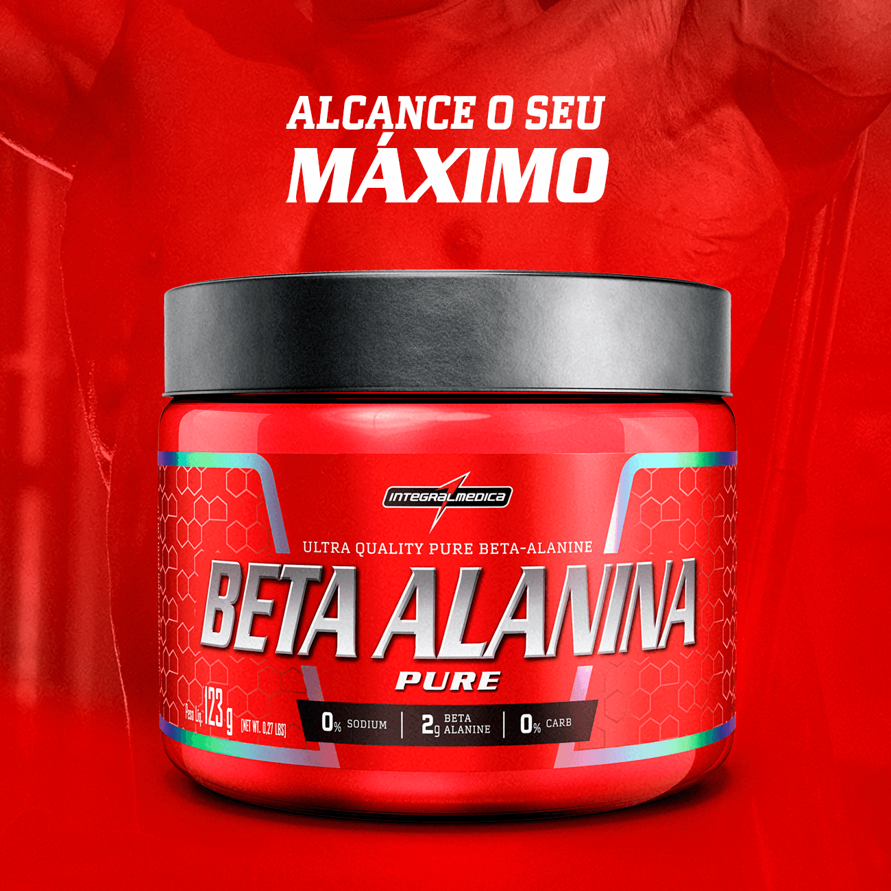BETA-ALANINA - 123g - INTEGRAL MÉDICA