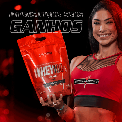 WHEY 100% - PROTEIN CONCENTRADO - 900g - REFIL - INTEGRAL MÉDICA