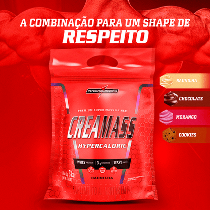 CREAMASS HYPERCALORIC COM CREATINA - 3Kg - REFIL - INTEGRAL MÉDICA