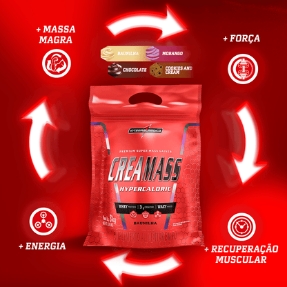 CREAMASS HYPERCALORIC COM CREATINA - 3Kg - REFIL - INTEGRAL MÉDICA