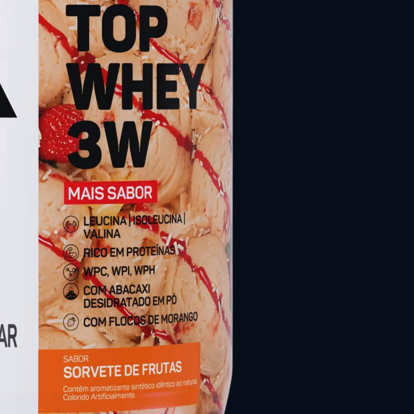 TOP WHEY 3W + SABOR - POTE - 900g - MAX TITANIUM