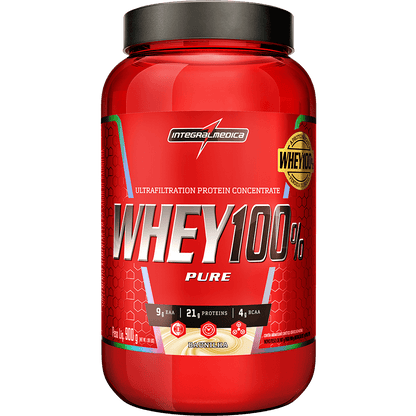 WHEY 100% - PROTEIN CONCENTRADO - 900g - POTE - INTEGRAL MÉDICA