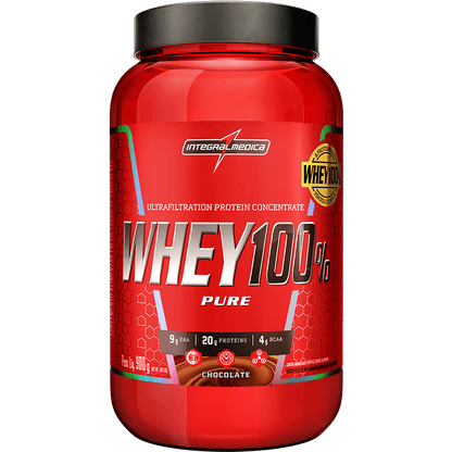 WHEY 100% - PROTEIN CONCENTRADO - 900g - POTE - INTEGRAL MÉDICA