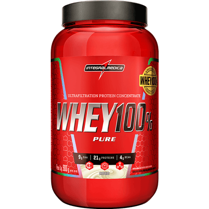 WHEY 100% - PROTEIN CONCENTRADO - 900g - POTE - INTEGRAL MÉDICA