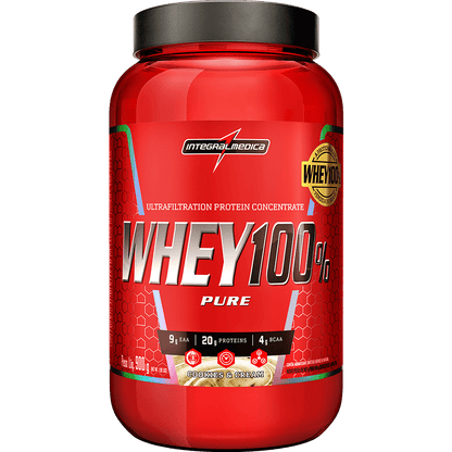WHEY 100% - PROTEIN CONCENTRADO - 900g - POTE - INTEGRAL MÉDICA