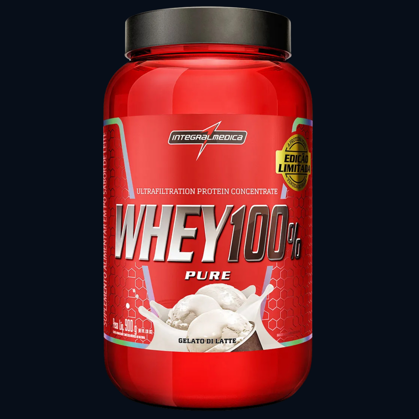 WHEY 100% - PROTEIN CONCENTRADO - 900g - POTE - INTEGRAL MÉDICA