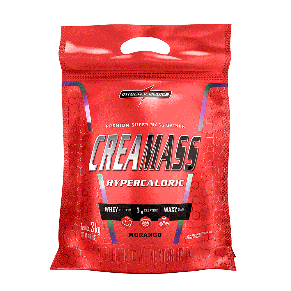 CREAMASS HYPERCALORIC COM CREATINA - 3Kg - REFIL - INTEGRAL MÉDICA