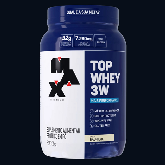 TOP WHEY 3W + PERFORMANCE 900g - POTE - MAX TITANIUM
