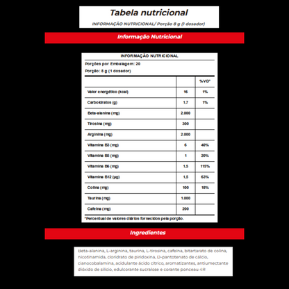 HUGER PRÉ-TREINO  - 160g - INTEGRAL MÉDICA