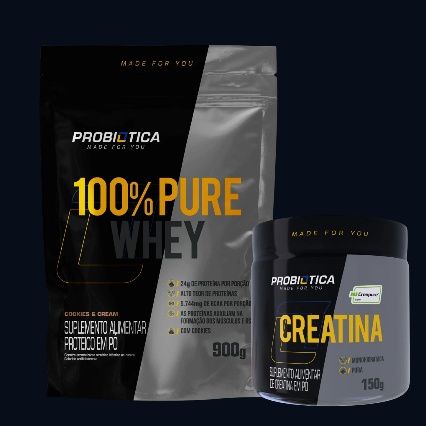 COMBO - 100% CREAPURE - PROBIÓTICA