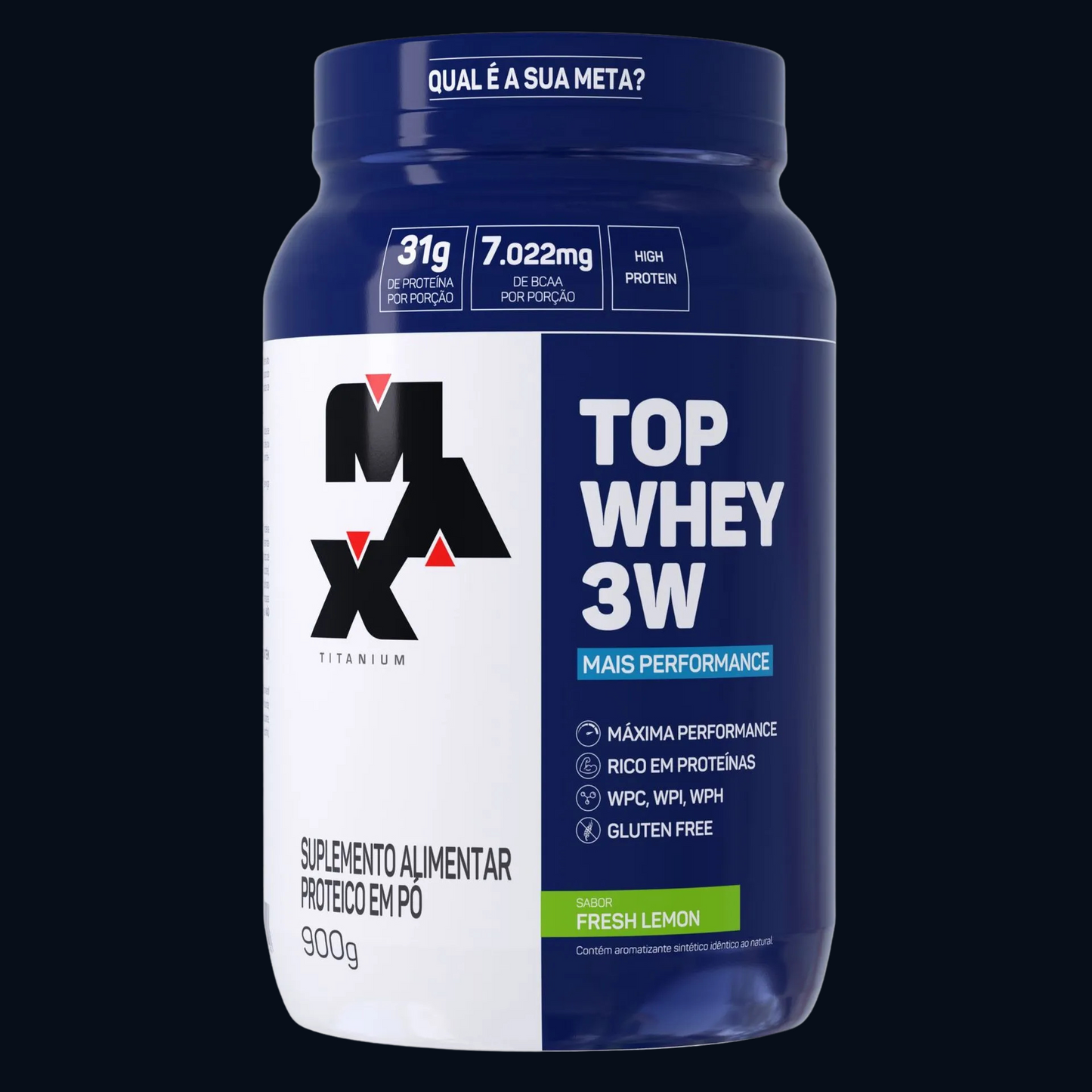 TOP WHEY 3W + PERFORMANCE 900g - POTE - MAX TITANIUM