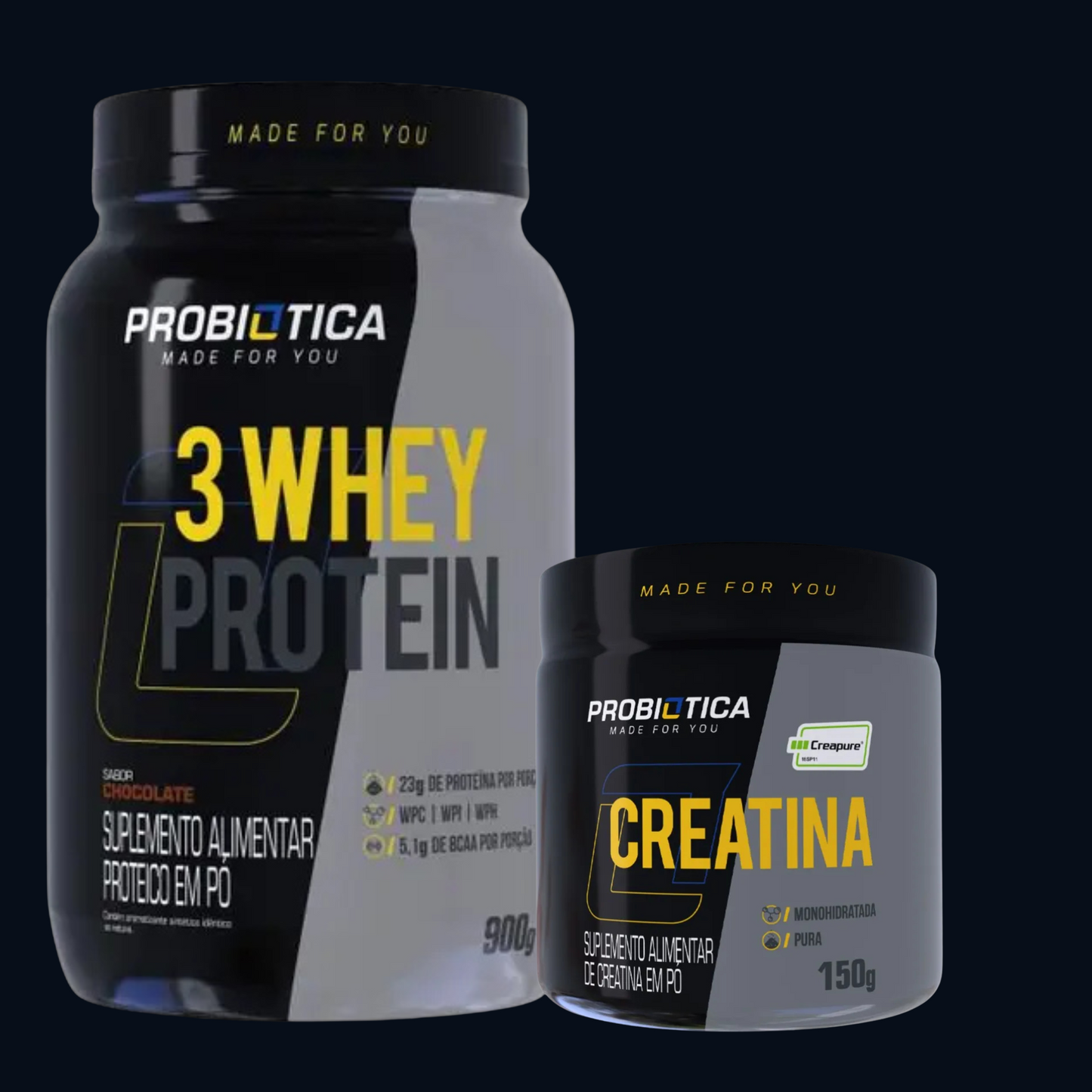 COMBO - 3 WHEY CREAPURE - PROBIÓTICA