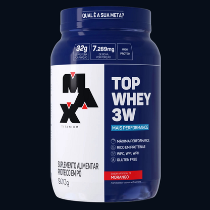 TOP WHEY 3W + PERFORMANCE 900g - POTE - MAX TITANIUM