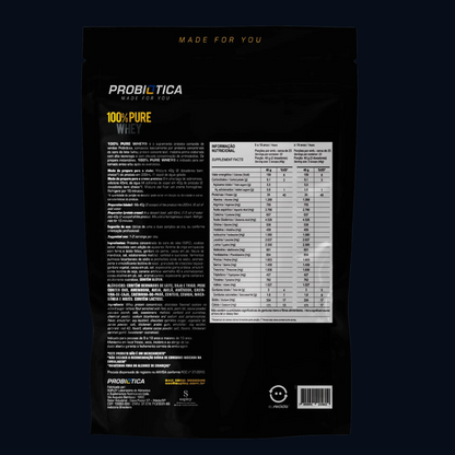 100% PURE WHEY 900g - REFIL - PROBIÓTICA