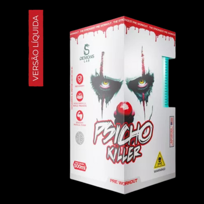 PRÉ-TREINO LÍQUIDO PSICHO KILLER FRUIT PUNCH 500ml - DEMONS LAB
