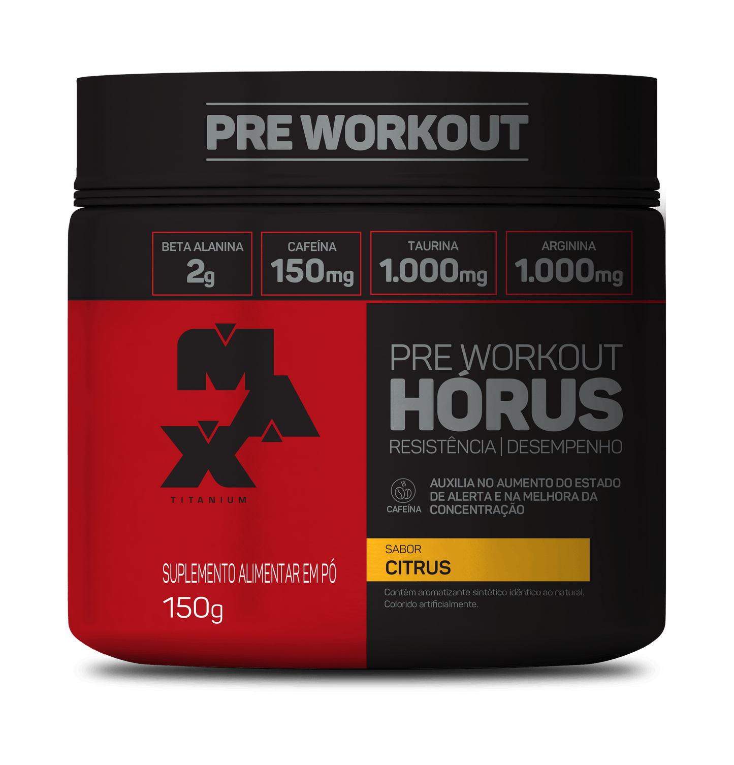 PRÉ-TREINO HÓRUS 150g - MAX TITANIUM