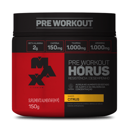 PRÉ-TREINO HÓRUS 150g - MAX TITANIUM