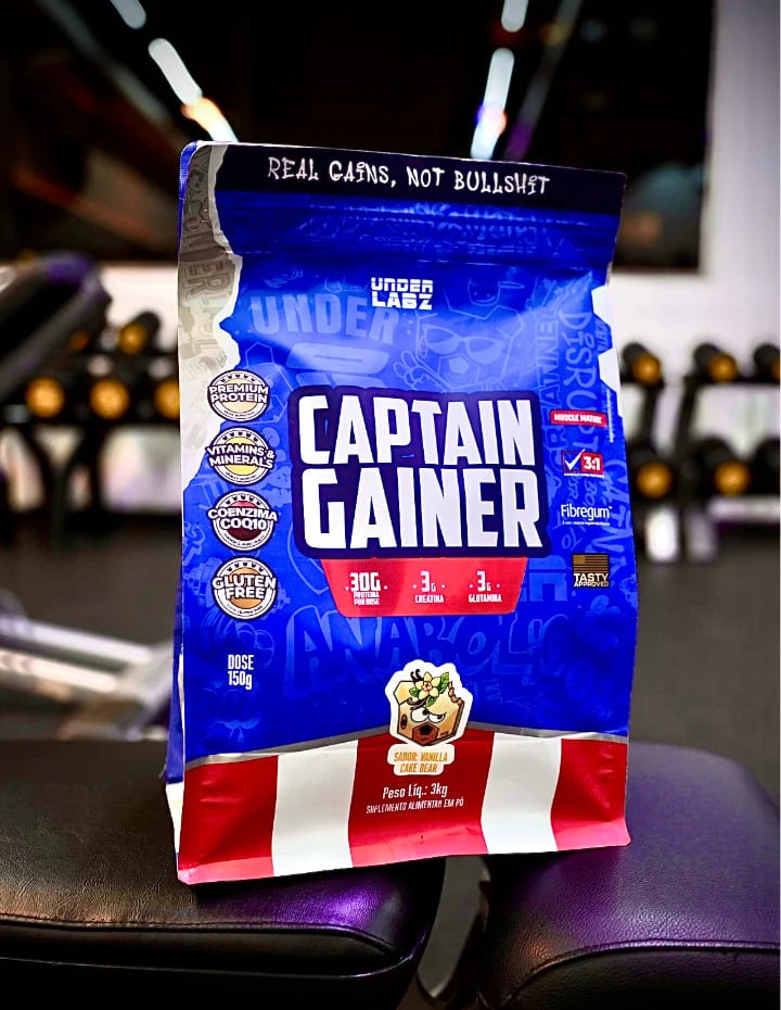 CAPTAIN GAINER - O HERÓI DOS FRANGOS 3kg • 20 DOSES • UNDER LABZ