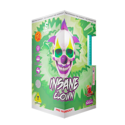 PRÉ-TREINO LIQUIDO INSANE CLOWN FRUIT PUNCH - 500ml - DEMONS LAB