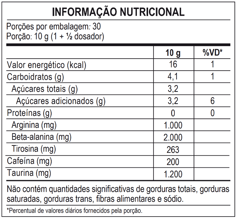PRÉ-TREINO ÉGIDE 300g - MAX TITANIUM