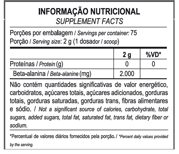BETA-ALANINA 150g - MAX TITANIUM