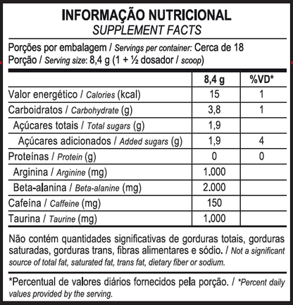 PRÉ-TREINO HÓRUS 150g - MAX TITANIUM