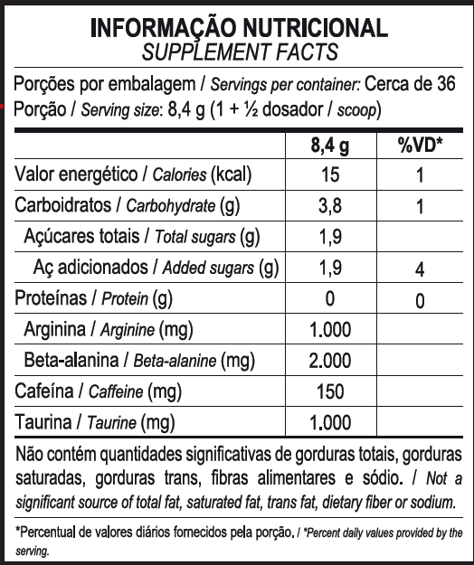 PRÉ-TREINO HÓRUS 300g - MAX TITANIUM