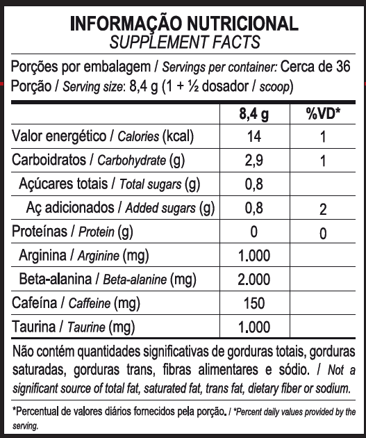 PRÉ-TREINO HÓRUS 300g - MAX TITANIUM