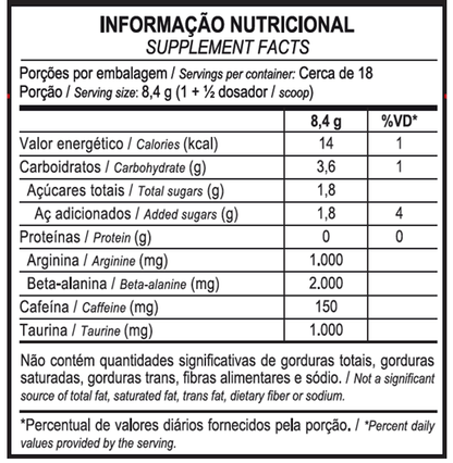 PRÉ-TREINO HÓRUS 150g - MAX TITANIUM
