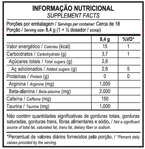 PRÉ-TREINO HÓRUS 150g - MAX TITANIUM