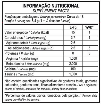 PRÉ-TREINO HÓRUS 150g - MAX TITANIUM