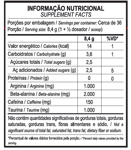 PRÉ-TREINO HÓRUS 300g - MAX TITANIUM