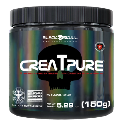 CREATPURE - CREATINA CREAPURE - 150g - (POTE) - BLACK SKULL